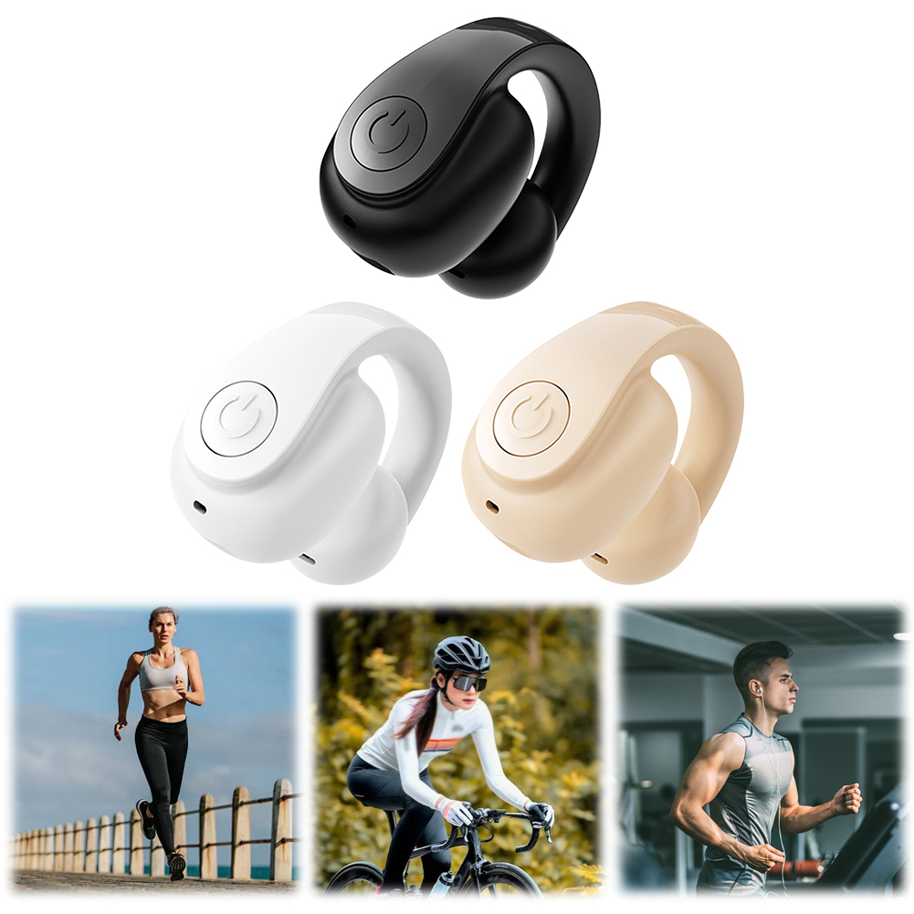 Bluetooth Headset On Ear - Wireless Ear Clip On Earphone Bluetooth-Compatible