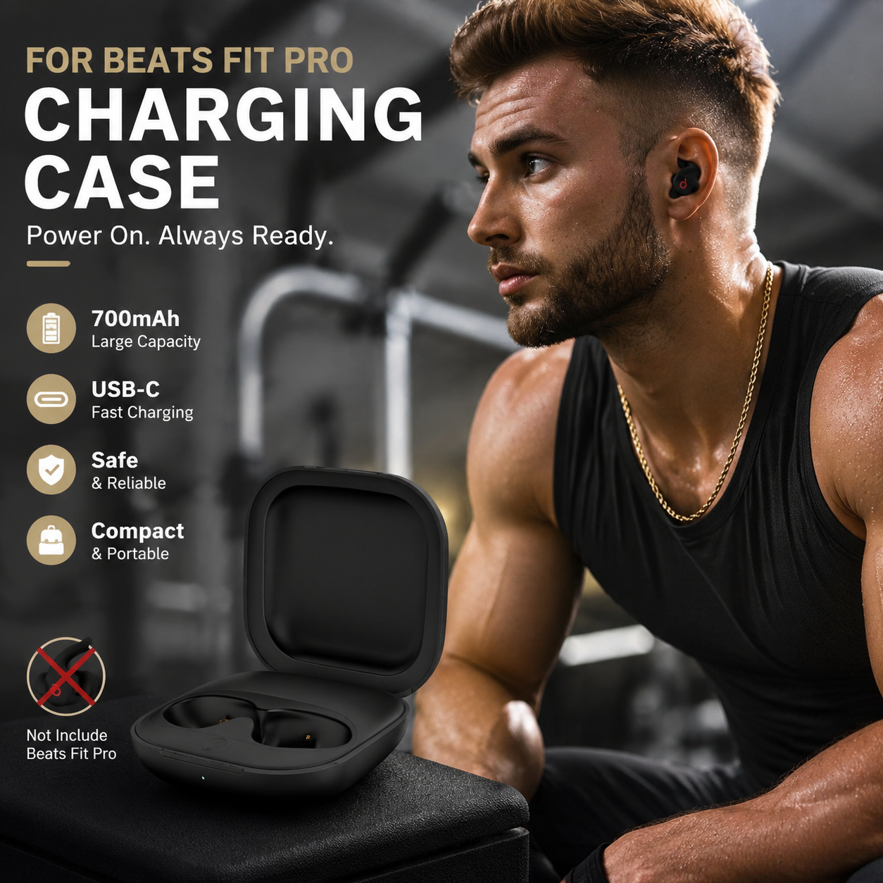 Earbuds Charging Case - 700mAh Battery Earphone Charging Box Charger