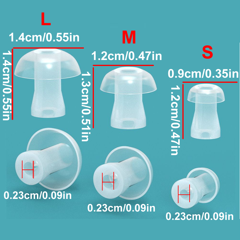 100pcs Ear Cap Cushion for Hea - Silicone Ear Tip Replacement 리뷰 및 가격