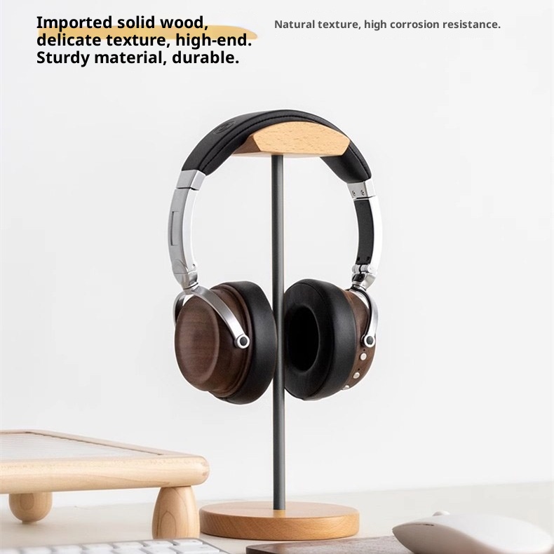 Black Walnut Wood & Aluminum H - Headphone Stand Desk 리뷰 및 가격