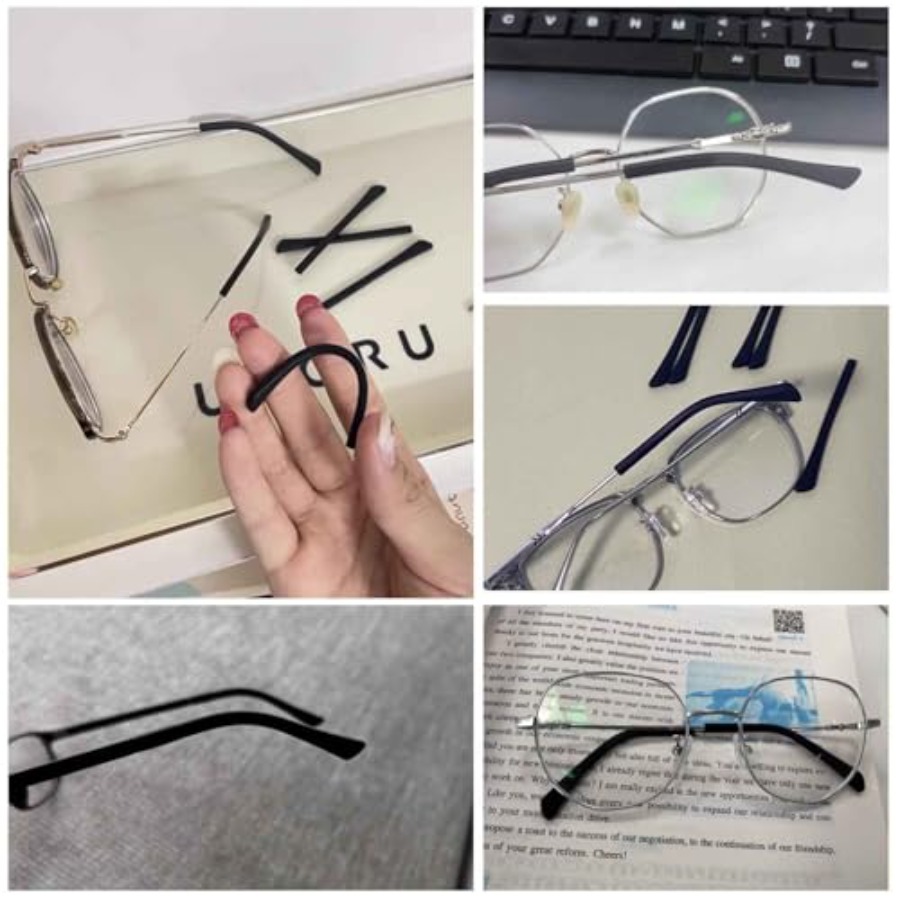 8 Pairs Eyeglass End Tips Ear  - Silicone Ear Tip Replacement 리뷰 및 가격
