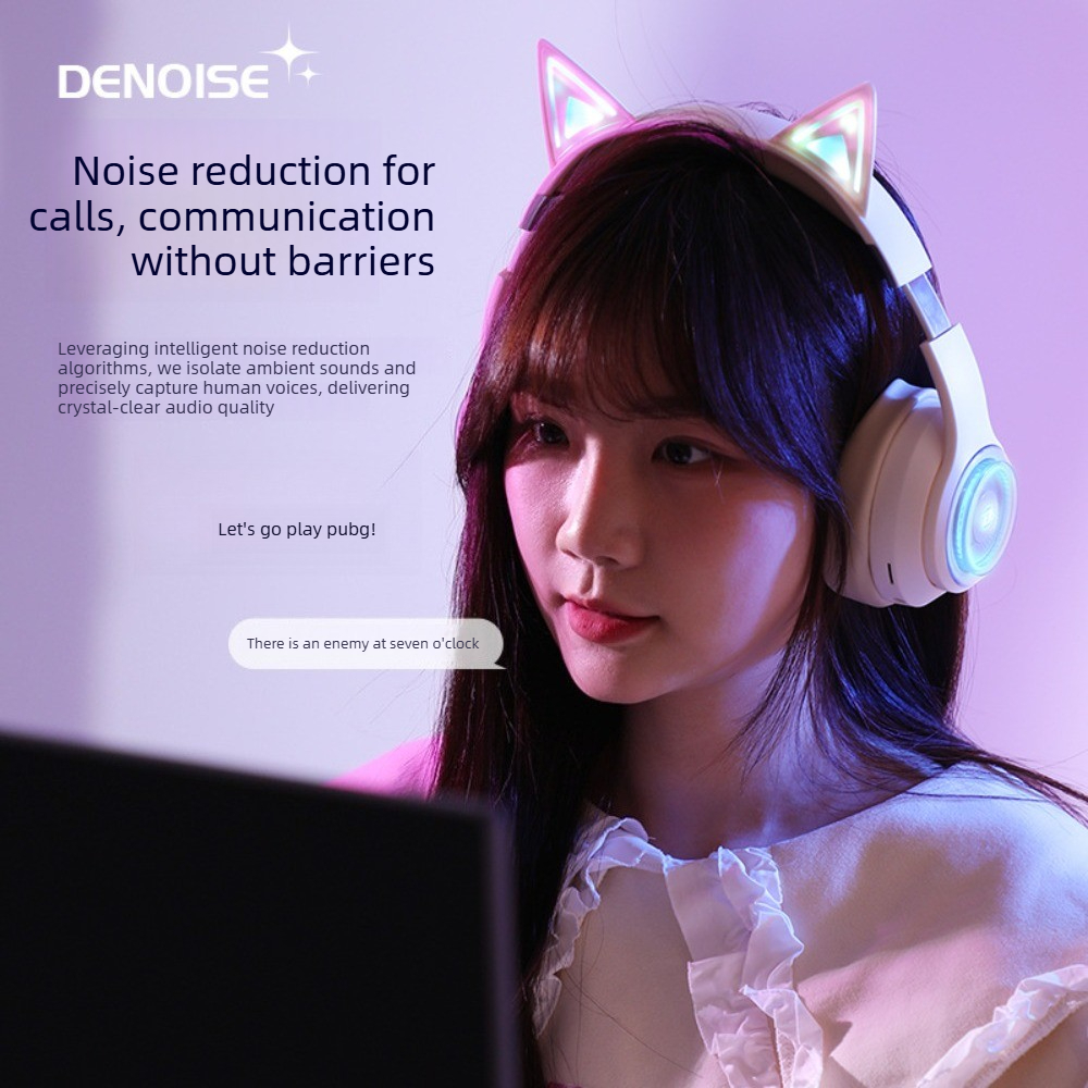 RGB Light Cat Ear Bluetooth He - Gaming Headset Rgb 리뷰 및 가격