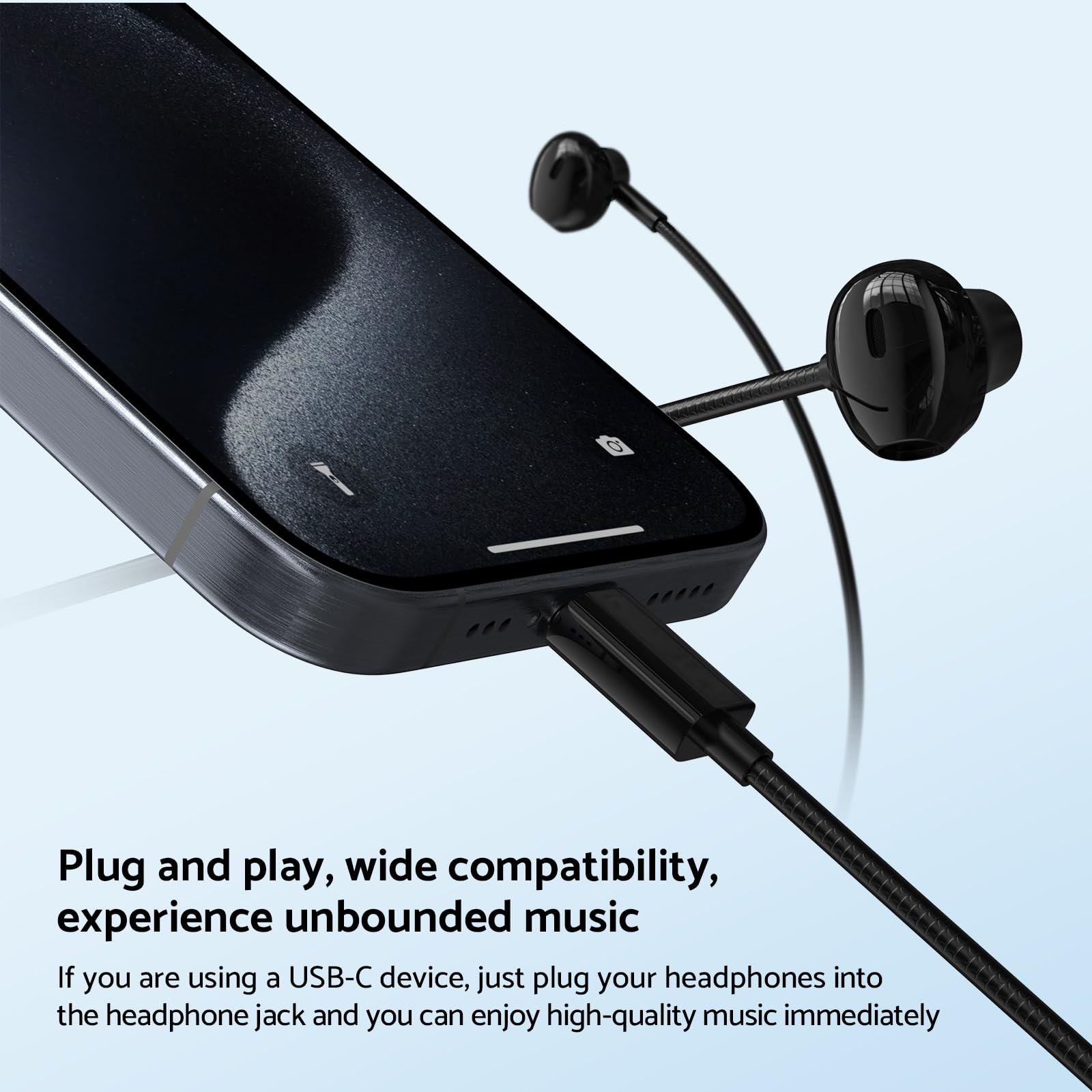 Type C 3.5mm HIFI Stereo Wired - Wired Earphone Mic 리뷰 및 가격