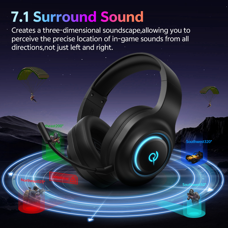 QCY Heroad V200 BH25H4GMA Gami - Gaming Headset Rgb 리뷰 및 가격