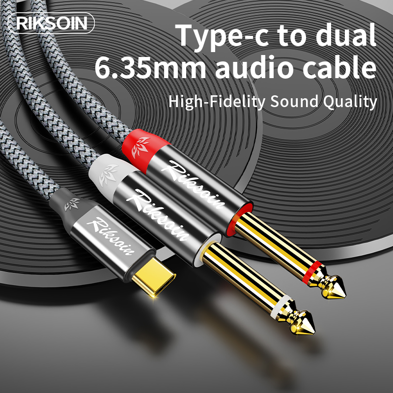 USB Type C to Dual 6.35mm TS A - Audio Splitter Y 리뷰 및 가격