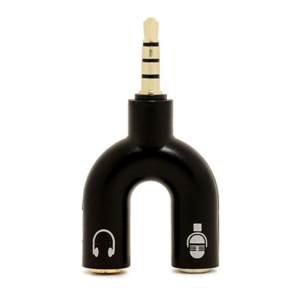 1PC Dual 3.5MM U Type Adapter  - Earphone Splitter Jack 리뷰 및 가격
