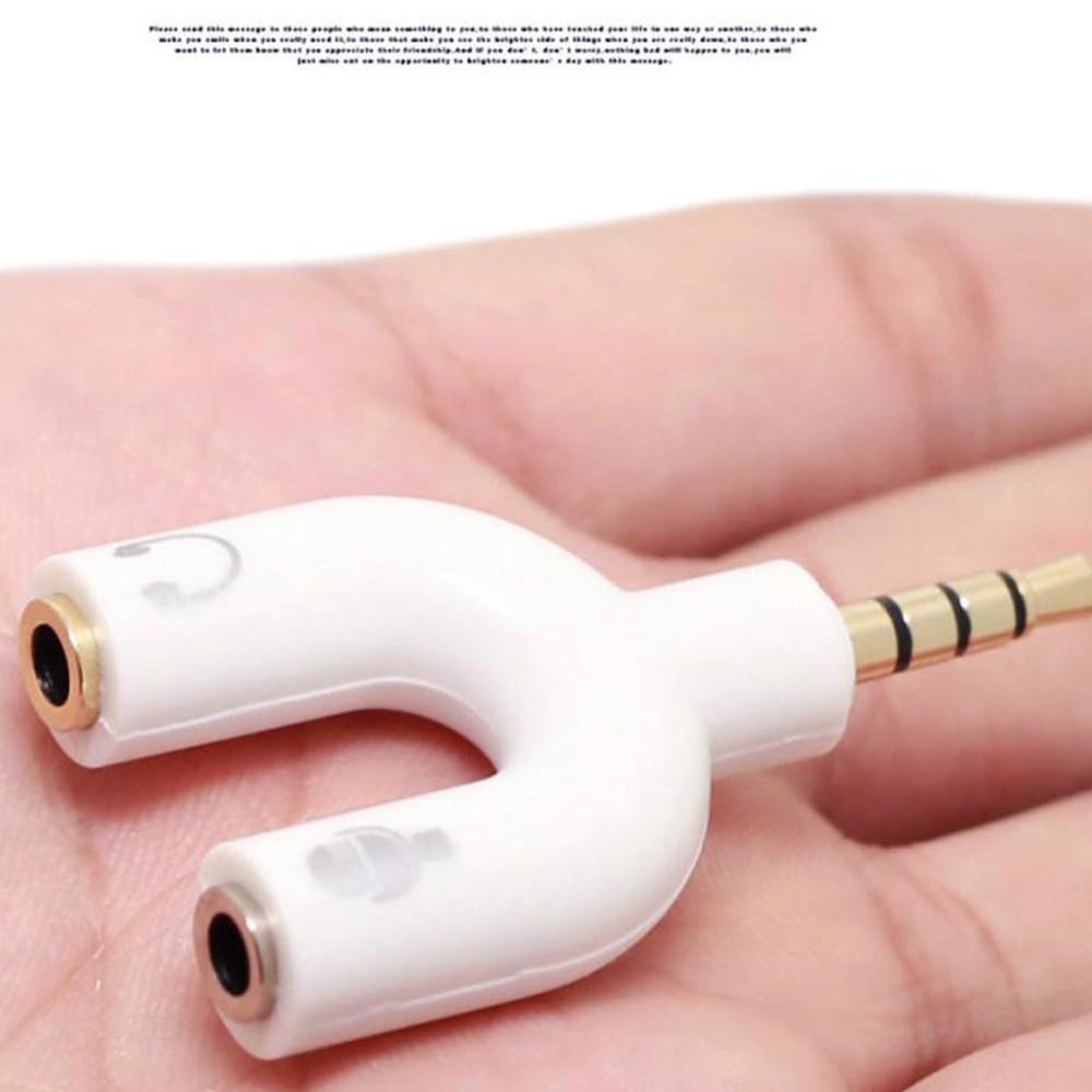 1PC Dual 3.5MM U Type Adapter  - Earphone Splitter Jack 리뷰 및 가격