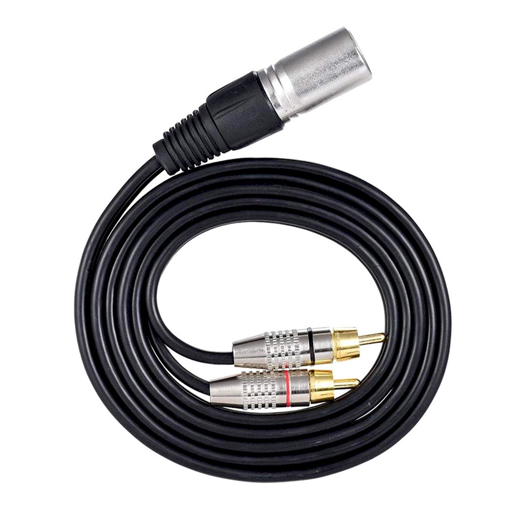 1 XLR Male to 2 RCA Male Plug  - Audio Splitter Y 리뷰 및 가격