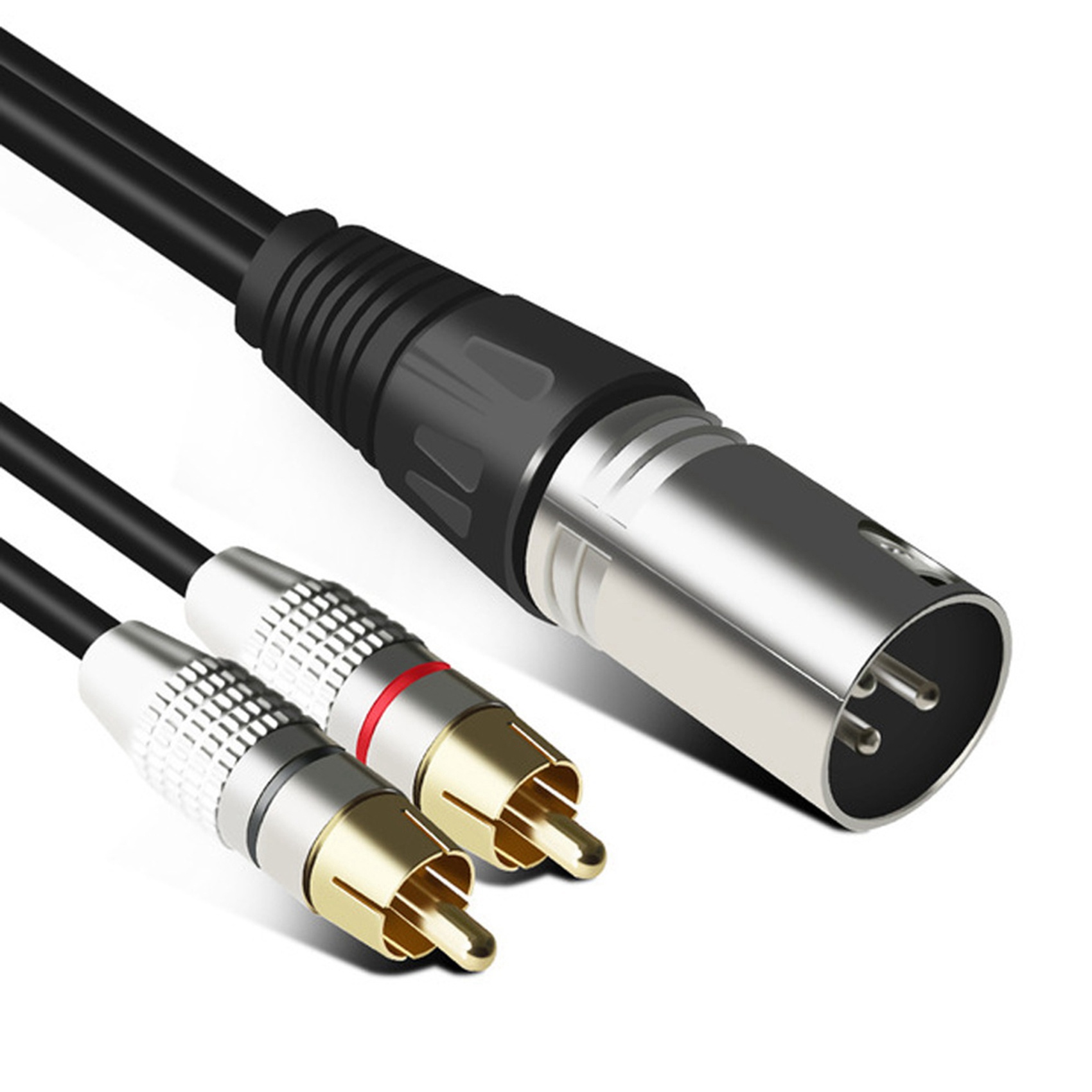 1 XLR Male to 2 RCA Male Plug  - Audio Splitter Y 리뷰 및 가격