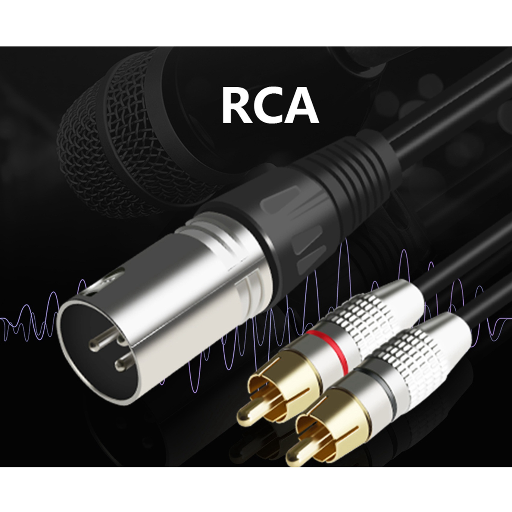 1 XLR Male to 2 RCA Male Plug  - Audio Splitter Y 리뷰 및 가격