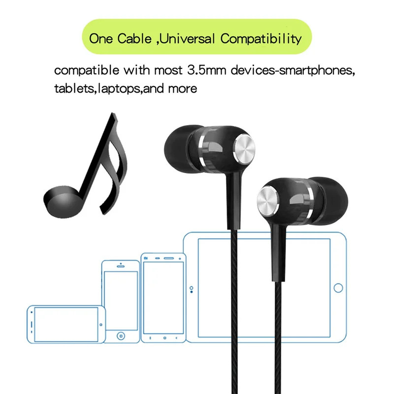 1/2/3/4Pcs 3.5mm Wired Earphon - Wired Earphone Mic 리뷰 및 가격