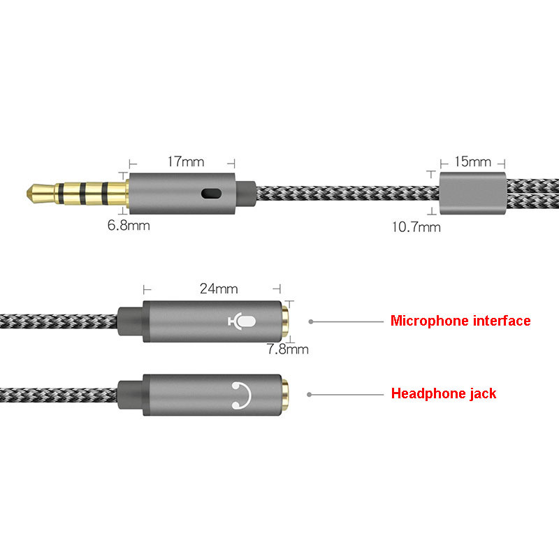 3.5mm Audio Splitter Y Jack 1  - Earphone Splitter Jack 리뷰 및 가격