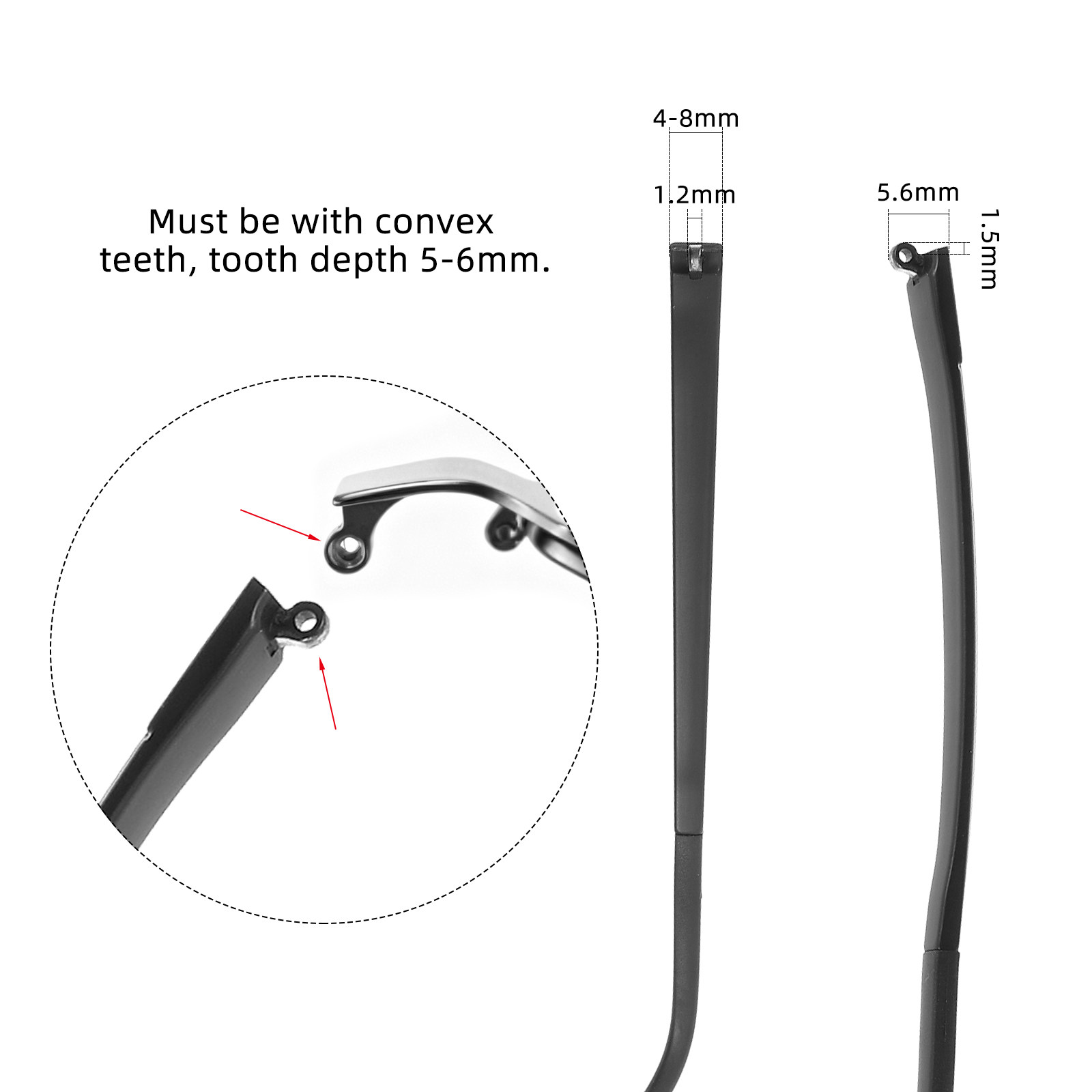 Universal Eyeglass Temple End  - Silicone Ear Tip Replacement 리뷰 및 가격