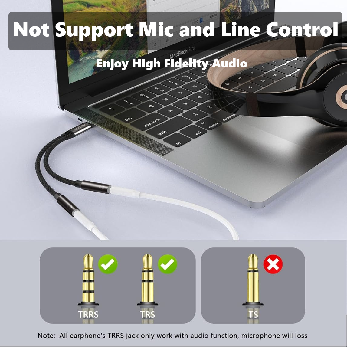 USB C To Dual 3.5mm Female Hea - Earphone Splitter Jack 리뷰 및 가격