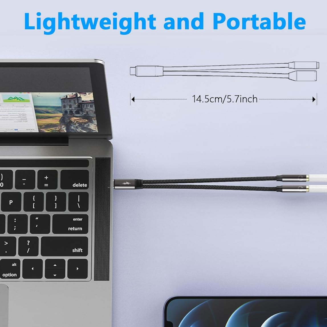 USB C To Dual 3.5mm Female Hea - Earphone Splitter Jack 리뷰 및 가격