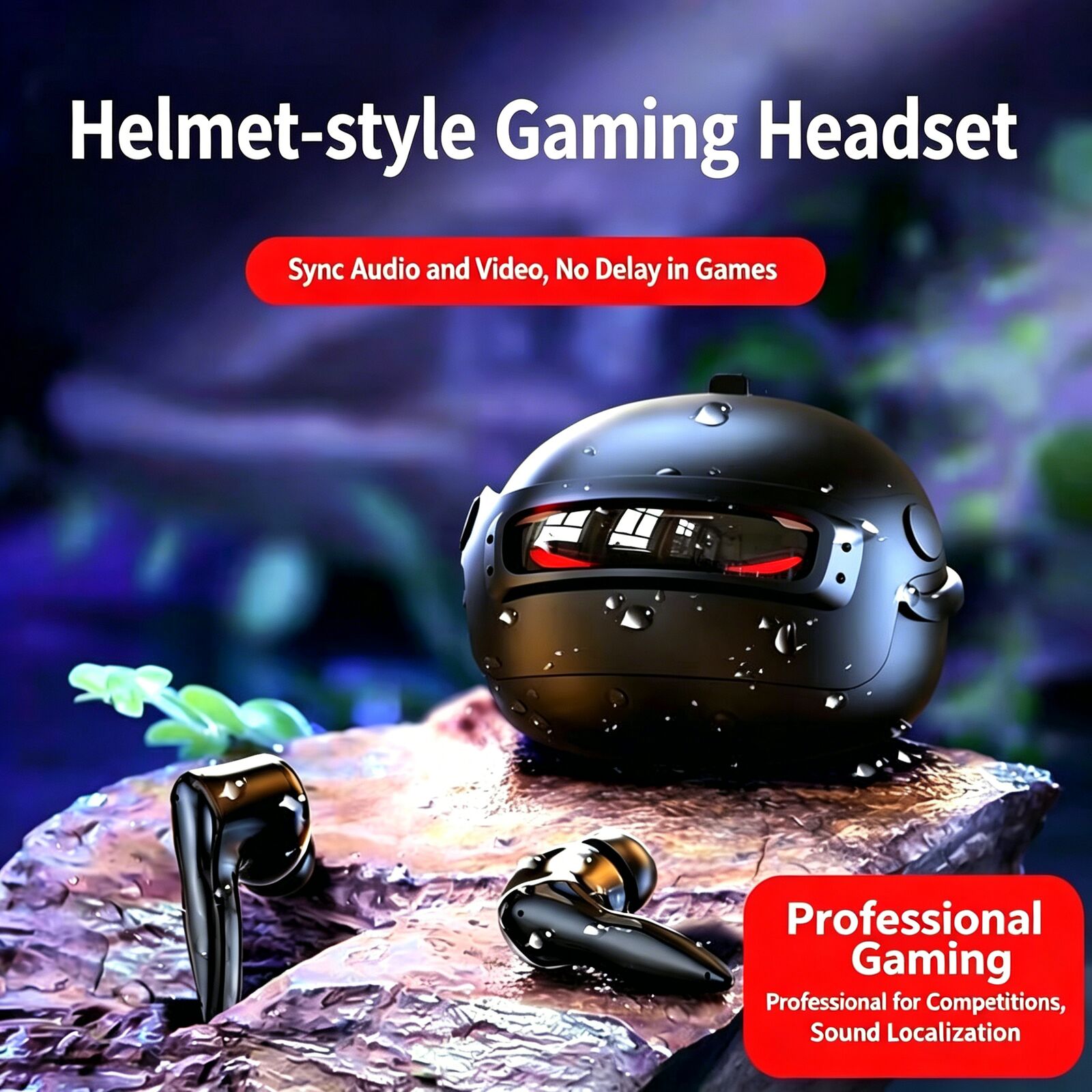 Helmet Style Gaming  Wireless  - Gaming Headset Rgb 리뷰 및 가격