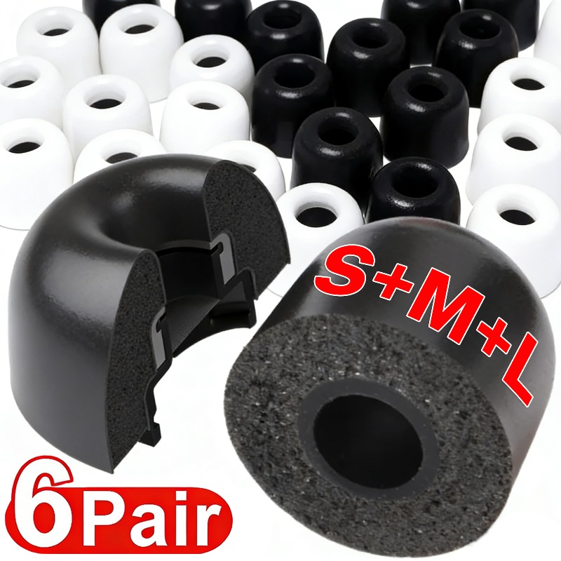 6-3Pairs For Samsung Galaxy Bu - Earphone Foam Tip 리뷰 및 가격