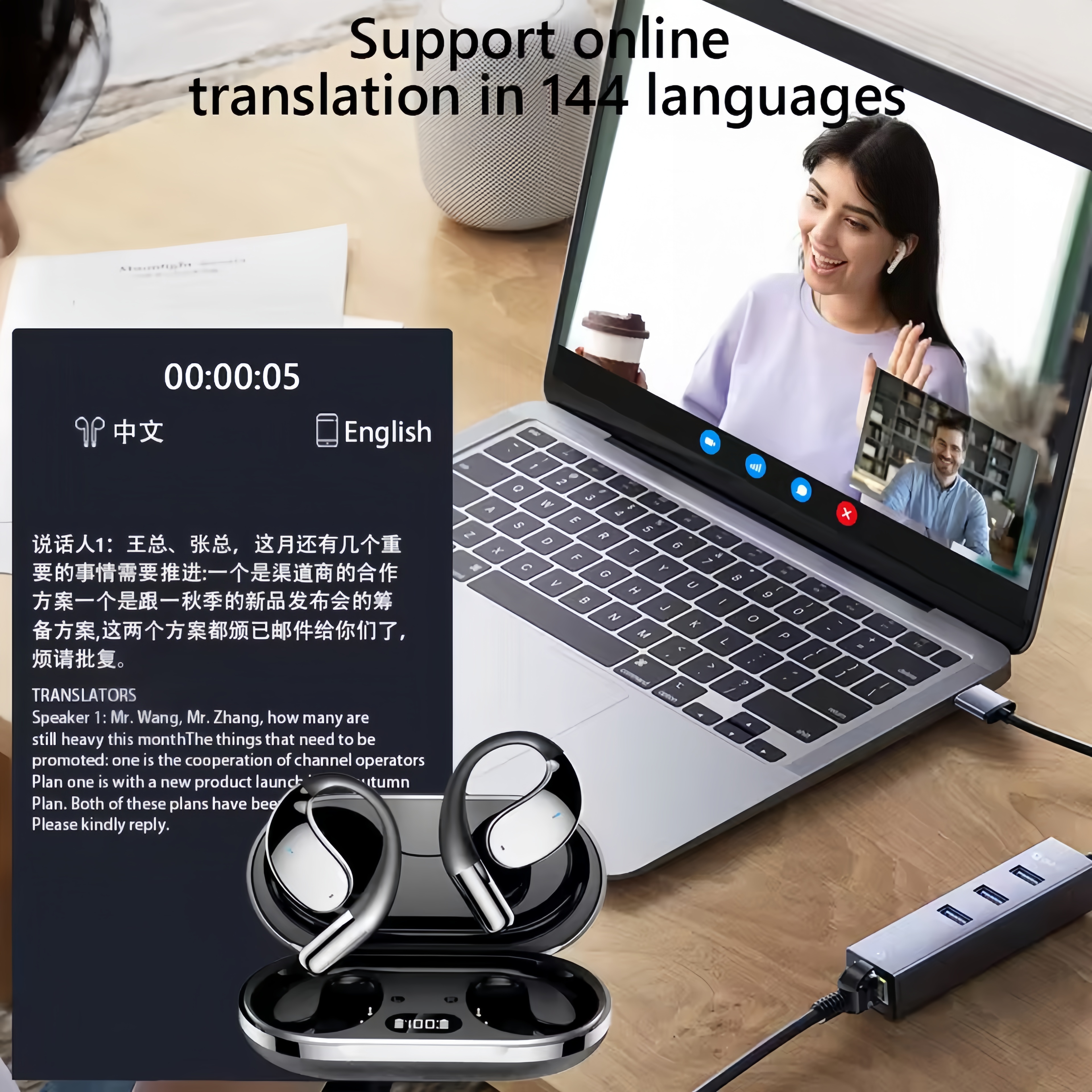 2026 New AI Translation Earbud - Earbuds Charging Case 리뷰 및 가격