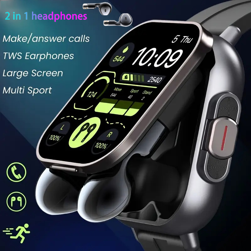 New TWS 2 in 1 Smart Watch wit - Earbuds Charging Case 리뷰 및 가격