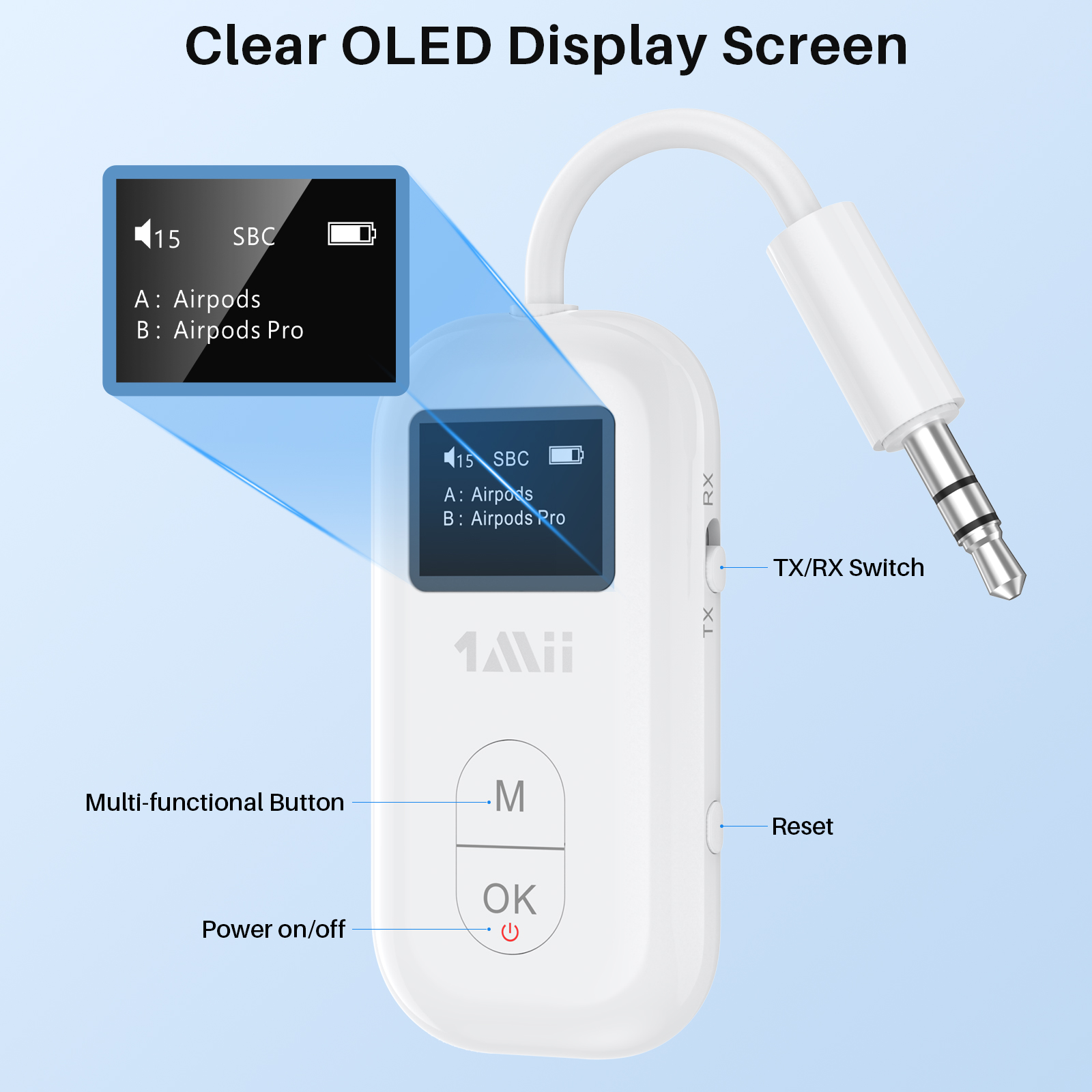 1Mii Airplane 3.5mm AUX Blueto - Bluetooth Adapter Receiver 리뷰 및 가격