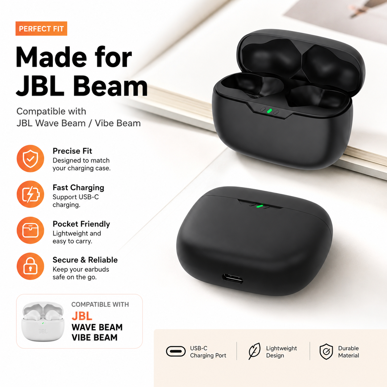 Charging Case For JBL Wave Bea - Earbuds Charging Case 리뷰 및 가격