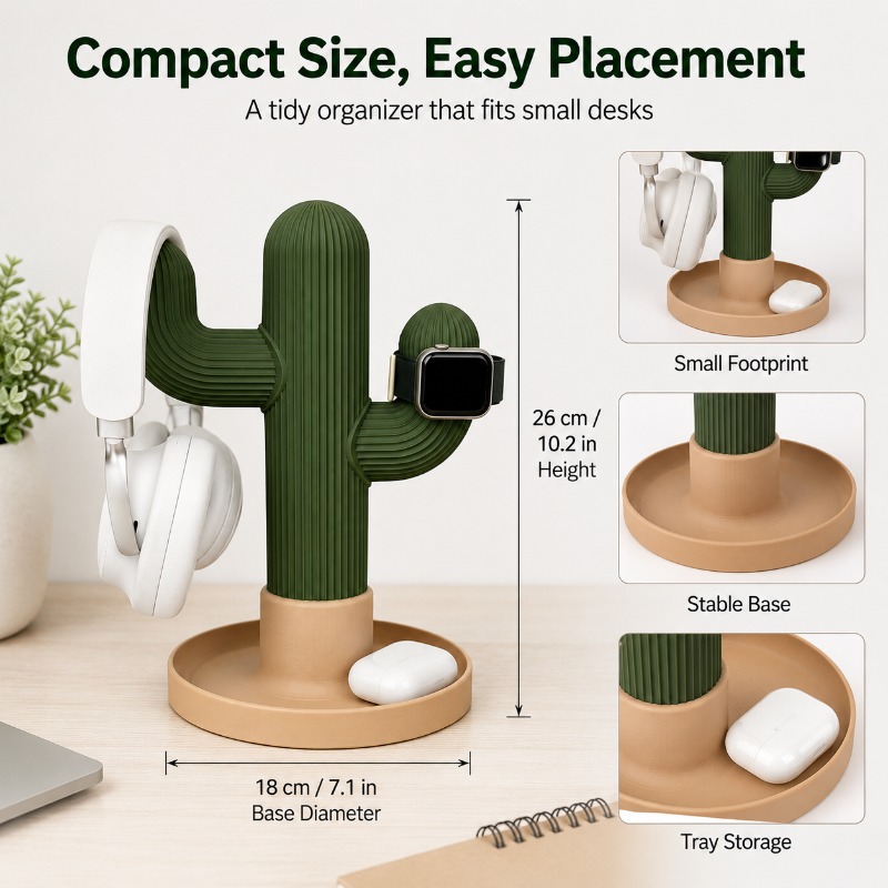 Minimalist Cactus Headset Stan - Headphone Stand Desk 리뷰 및 가격